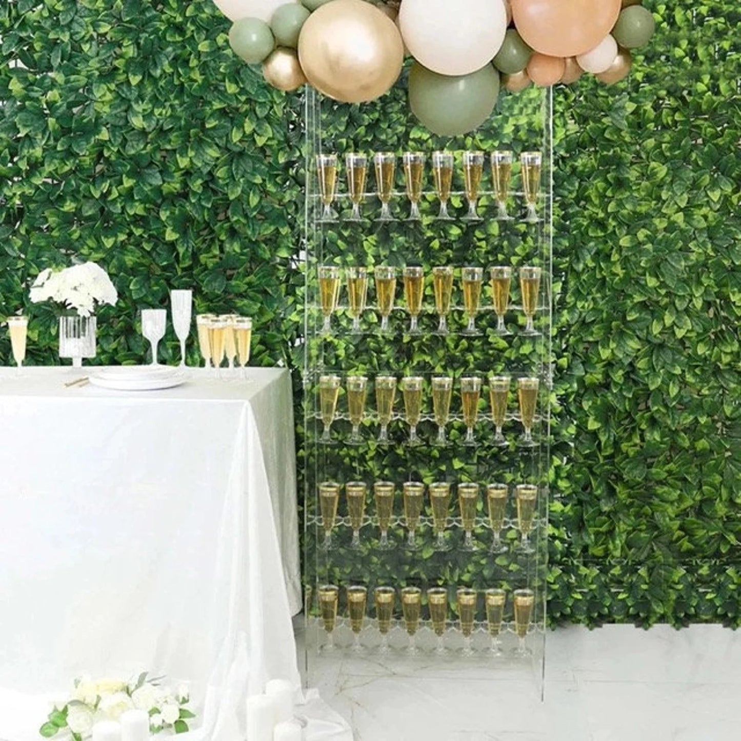 5-Tier Acrylic Champagne Wall