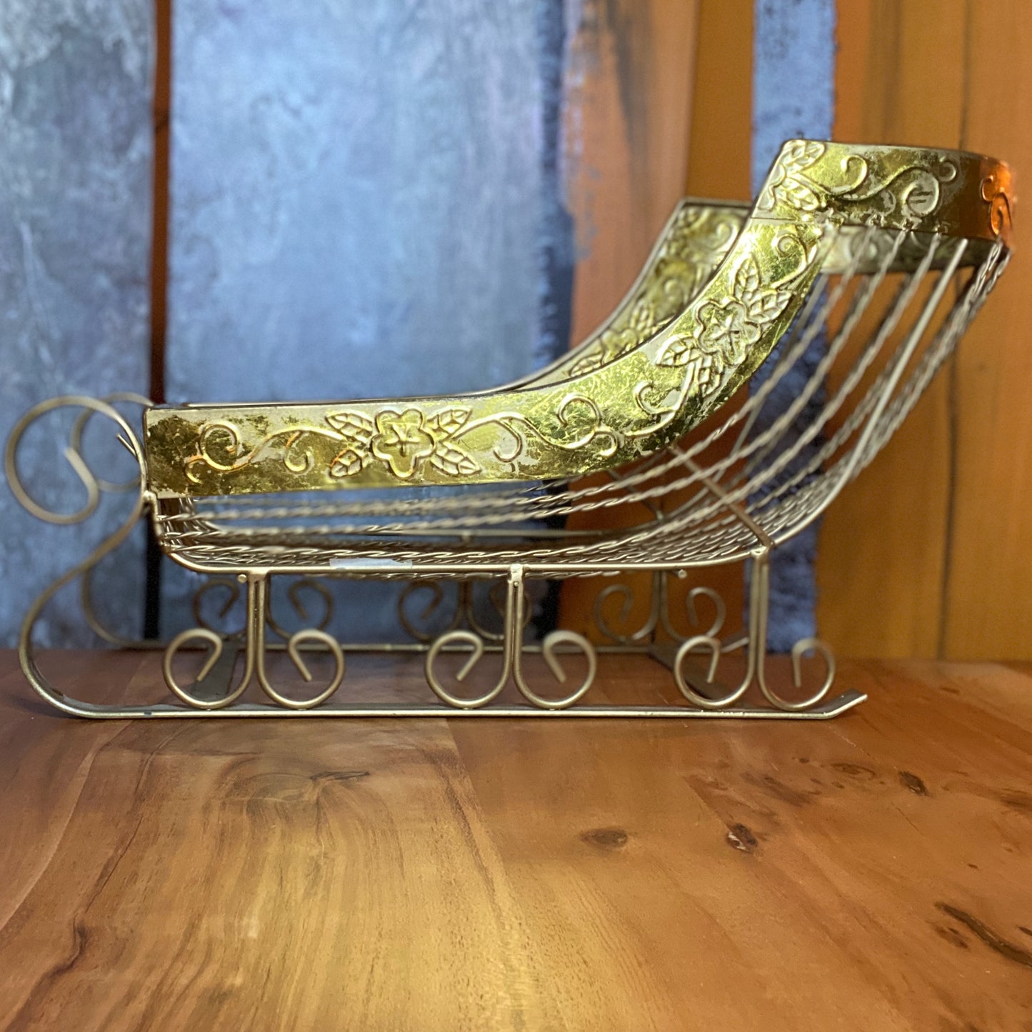 Gold Santa Sleigh