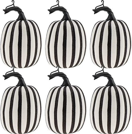 Zebra-Stripe Pumpkin 4.75"