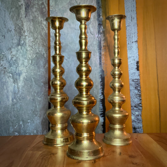Tall Gold Candle Holders 18"